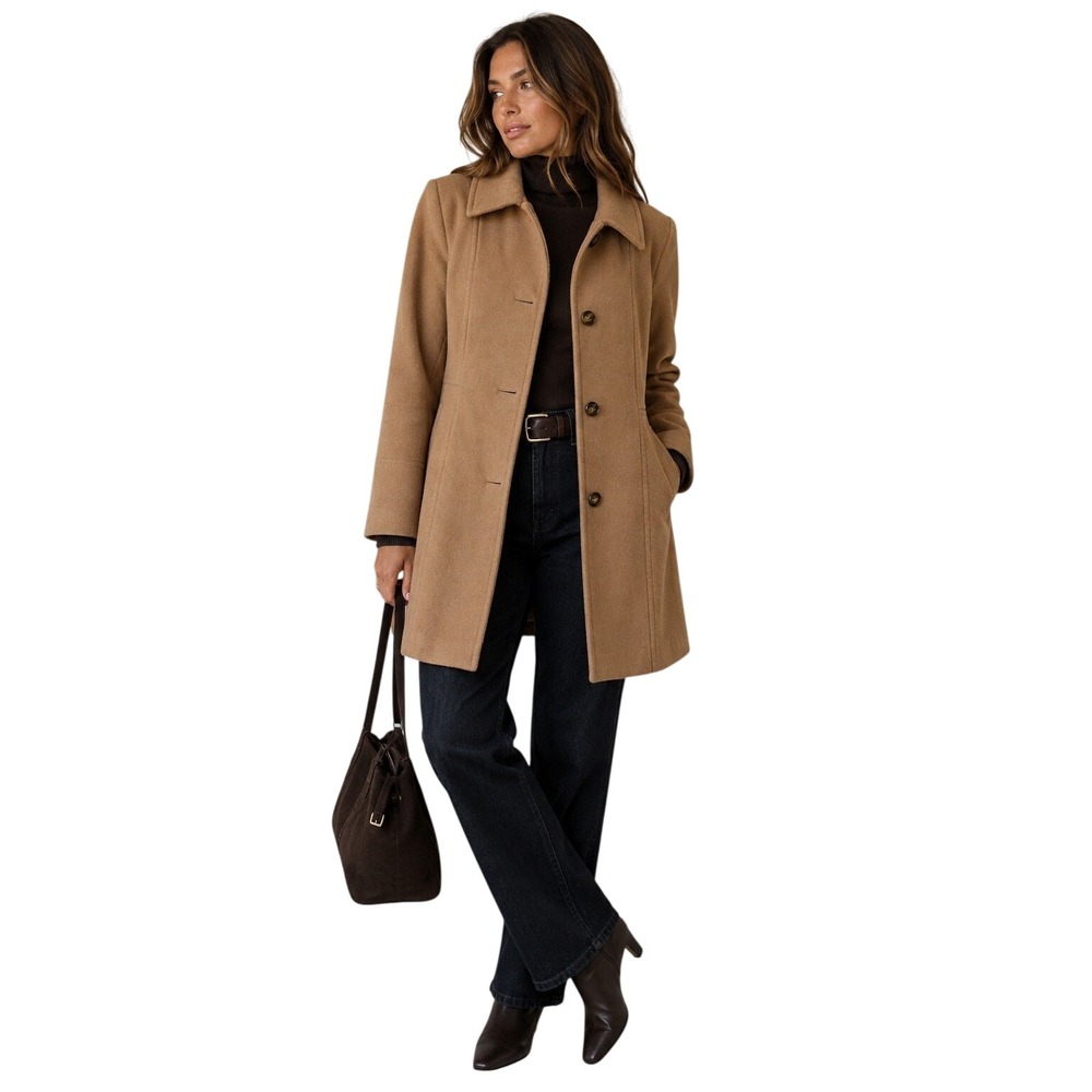 London Fog Women's Camel Tan Trench Coat